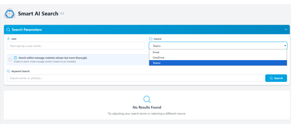 Smart AI Search Interface