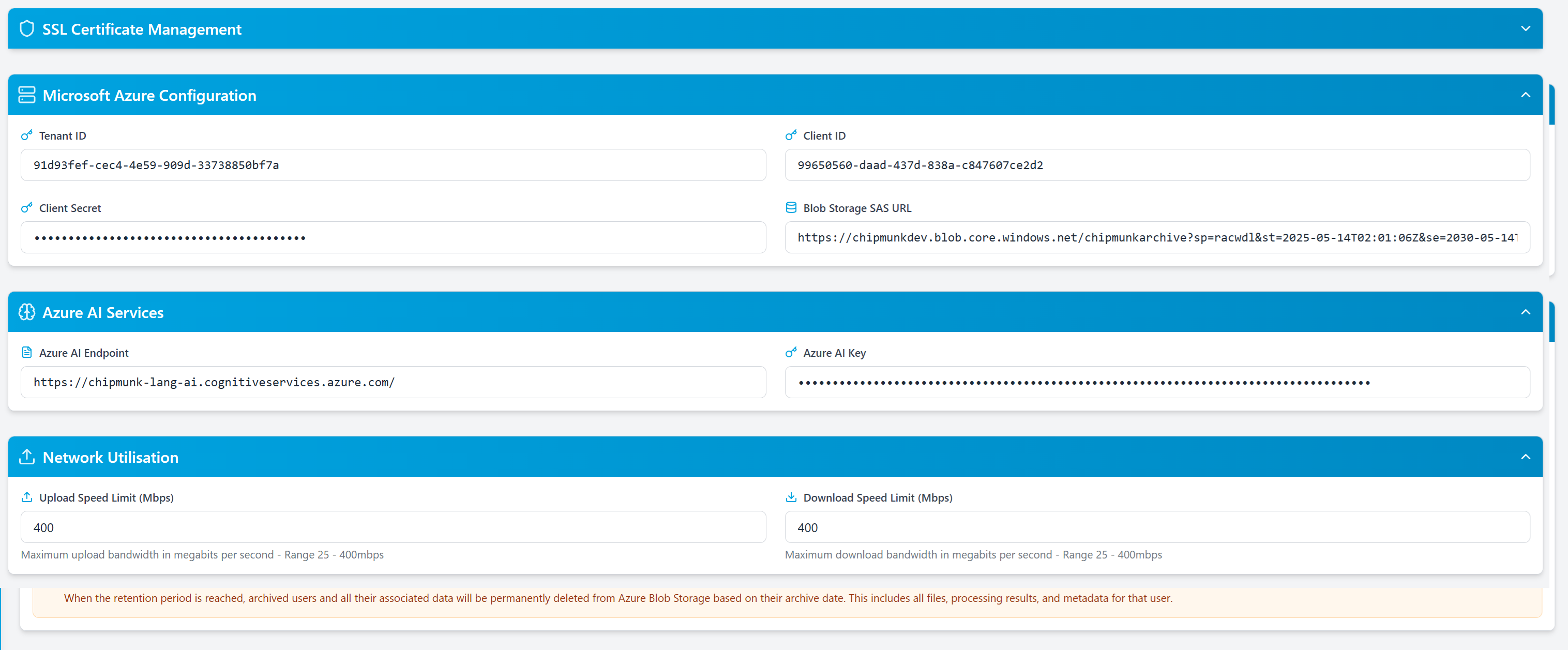 System Config - Azure & AI