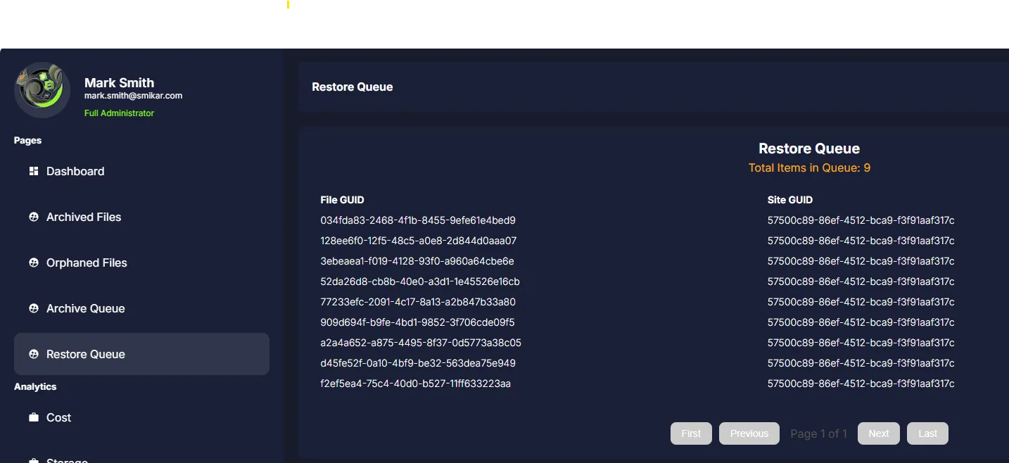 Squirrel restore queue